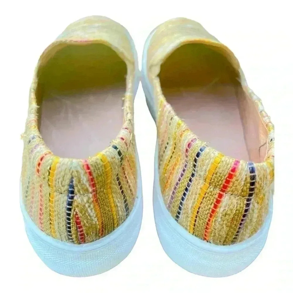 Women's Caslon Multicolored Slip On Sneakers Size 7 1/2 Great Preowned Condition - Picture 7 of 7